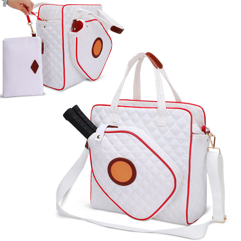 Quilted Tennis Equipment Tote Bag Stornfield