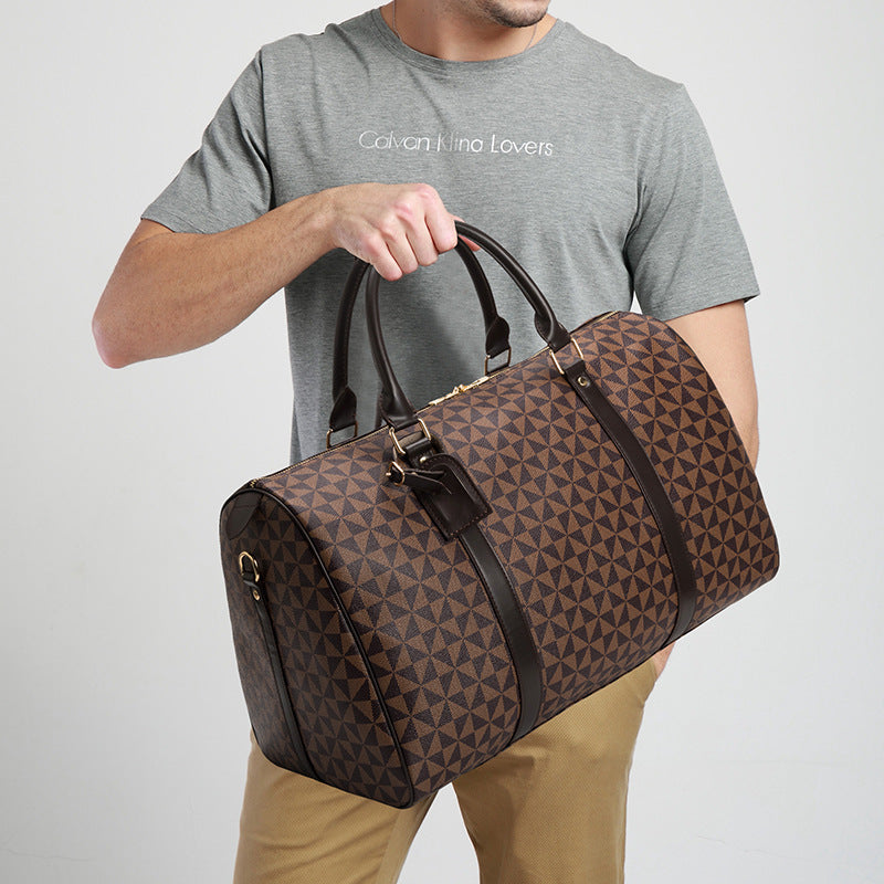 Spacious travel bag with stylish geometric design Stornfield