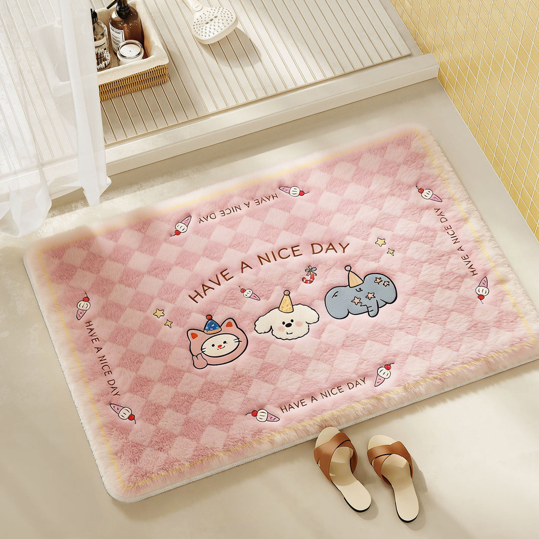 Cozy Woven Bathroom Rug