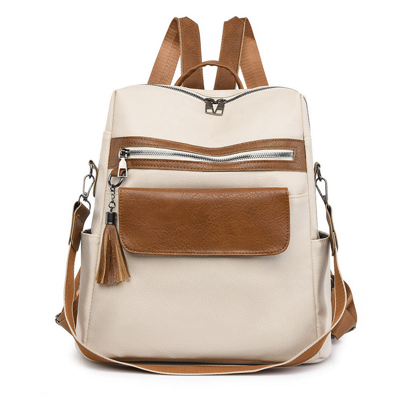 Multi-Functional Faux Leather Backpack Stornfield