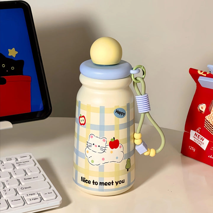 Women's Insulated Water Bottle with Playful Dog Design Stornfield
