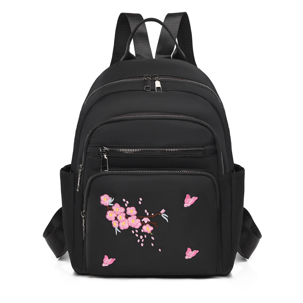 Elegant Embroidered Mini Backpack