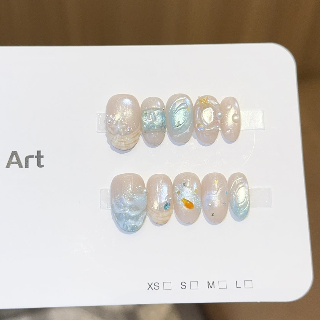 Art Nail Set with Maritime Design Stornfield