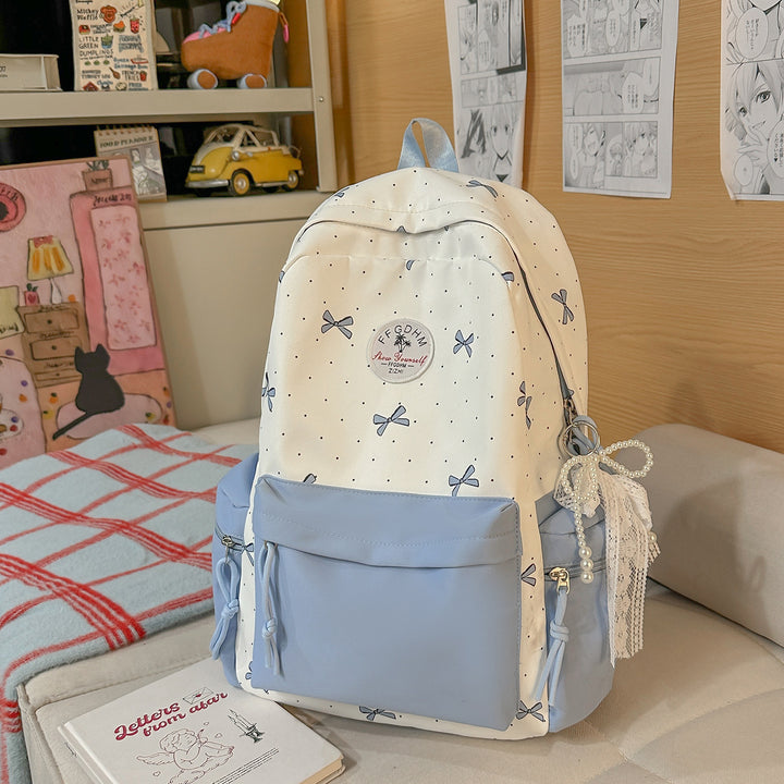 Stylish Bow-Embellished Casual Backpack Stornfield