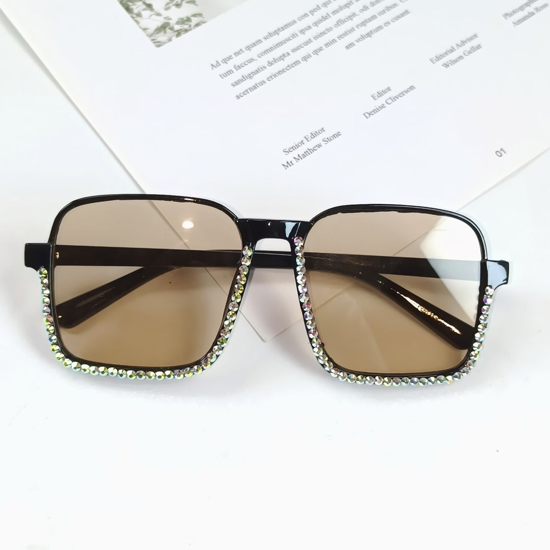 Ladies Glamorous Sunglasses with Sparkling Rhinestone Embellishment Stornfield