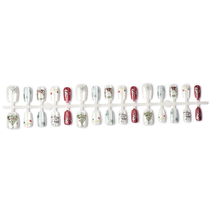 Festive Holiday Press-On Nail Art Set Stornfield 1790636522