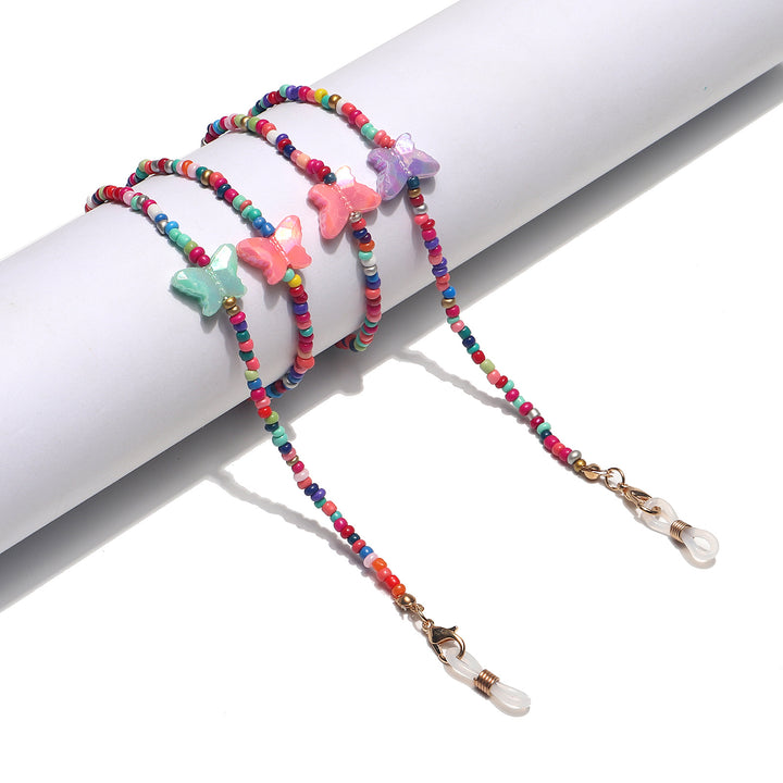 Colorful Floral Beaded Eyewear Holder Stornfield