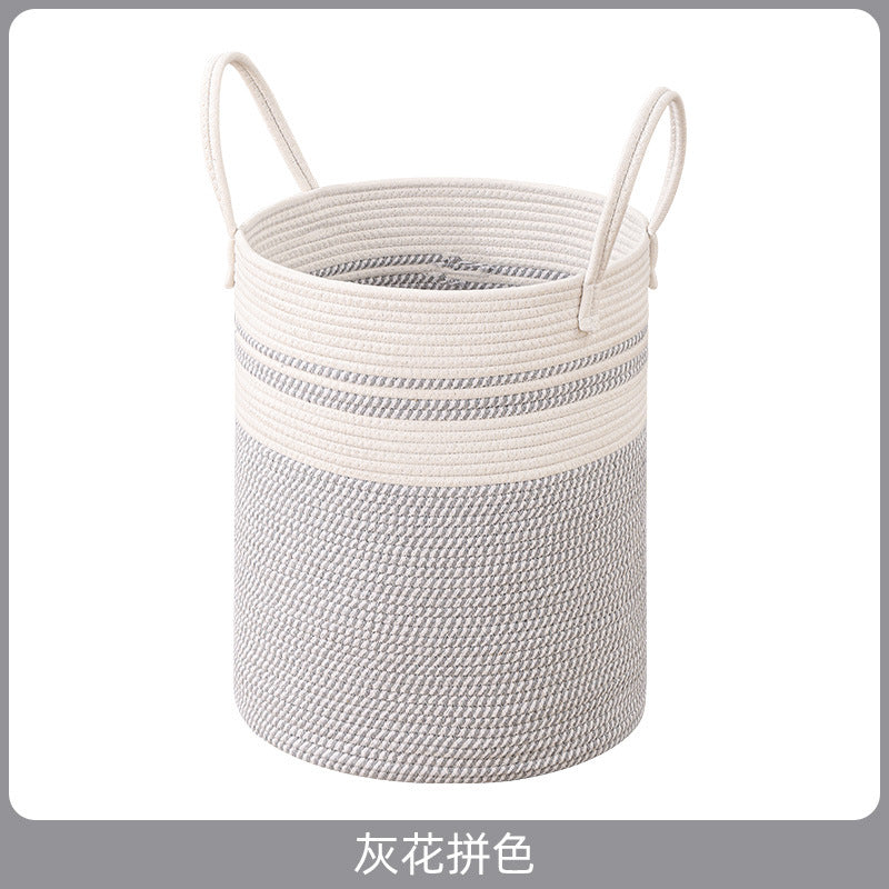 Women's decorative storage basket with two practical handles Stornfield