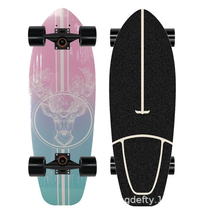 Artistic Lion Design Skateboard Stornfield