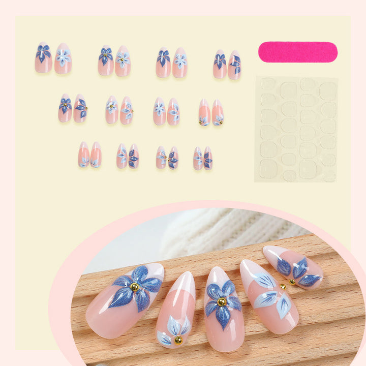 Floral-Embellished Stiletto Press-On Nails Stornfield