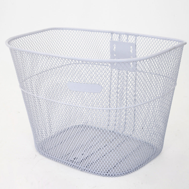 ventilated steel mesh bicycle front basket with quick-release bracket Stornfield