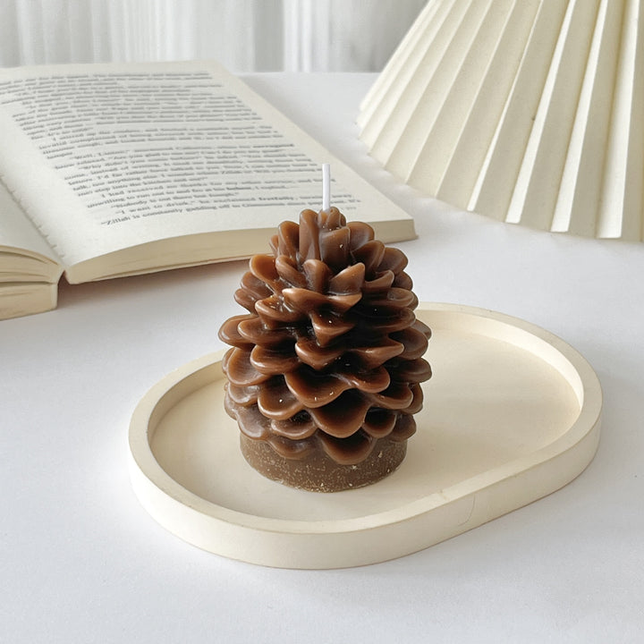 Layered Bubble Christmas Tree Sculptural Candle with Star Topper