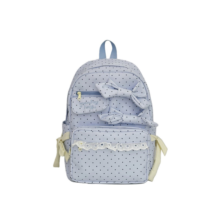 Backpack with Playful Bows and Practical Storage Solutions Stornfield