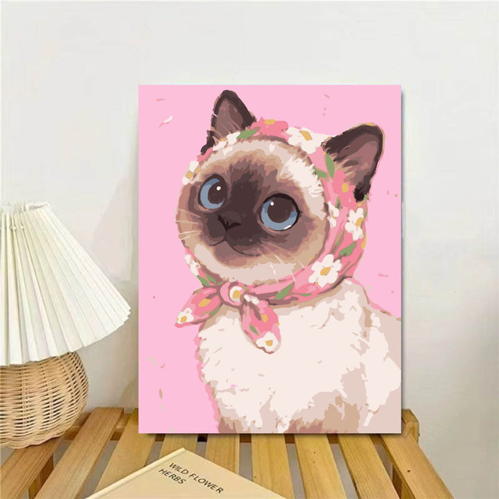 Cat-Themed Illustrated Wall Art Print Stornfield