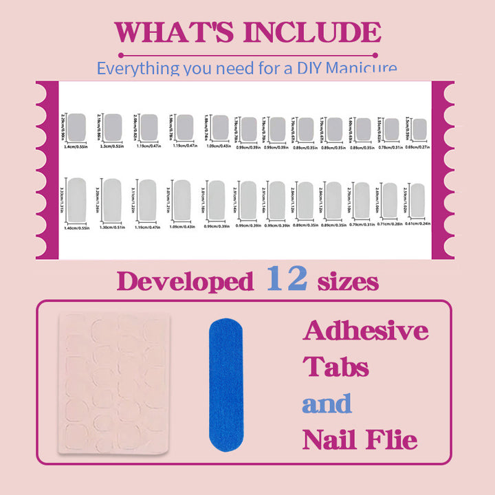 Artificial nail set with extravagant designs Stornfield