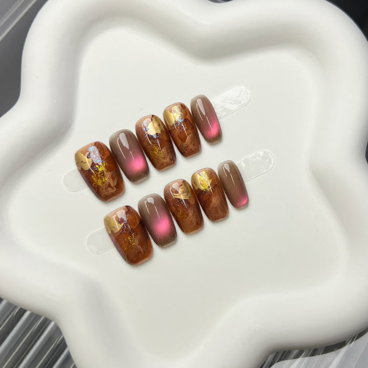 Artistic Gradient Press-On Nail Tips