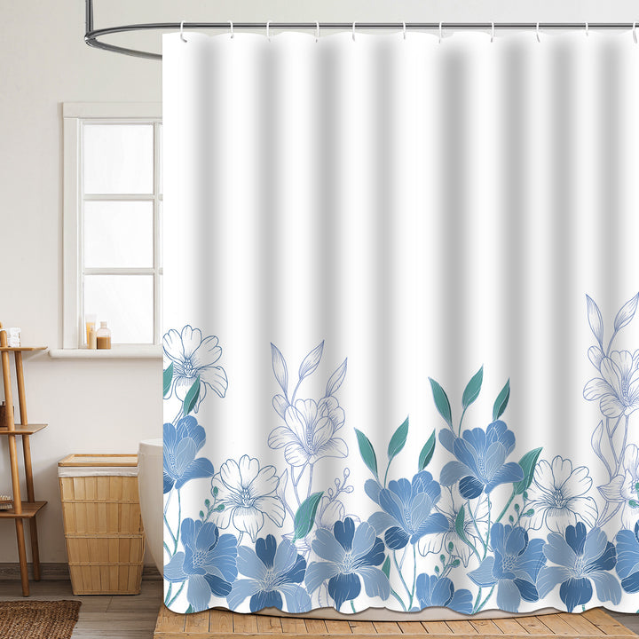 Floral Patterned Bathroom Shower Curtain Stornfield