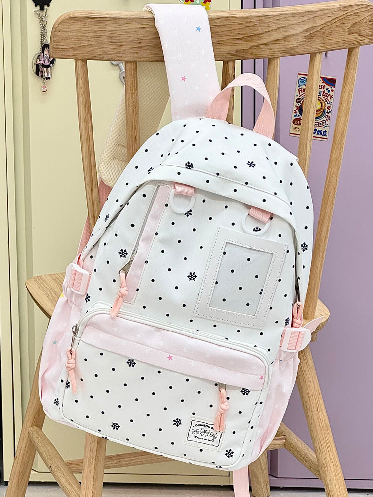 Casual Snowflake Print Backpack Stornfield