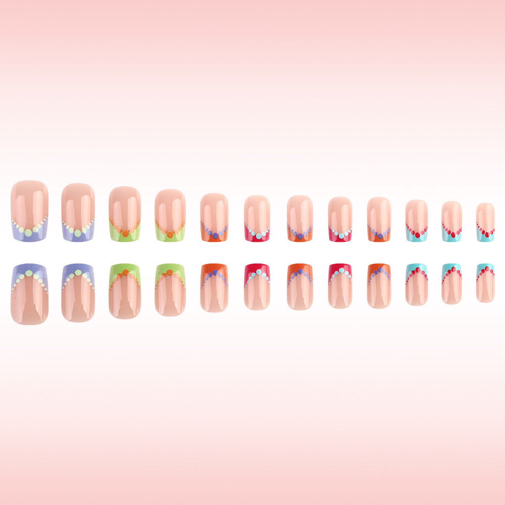Colorful Dot Design Nail Art Stornfield