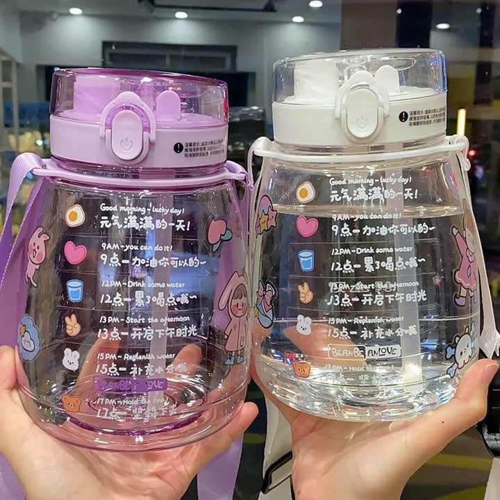 Women large motivational water bottle with leak-proof lid system Stornfield