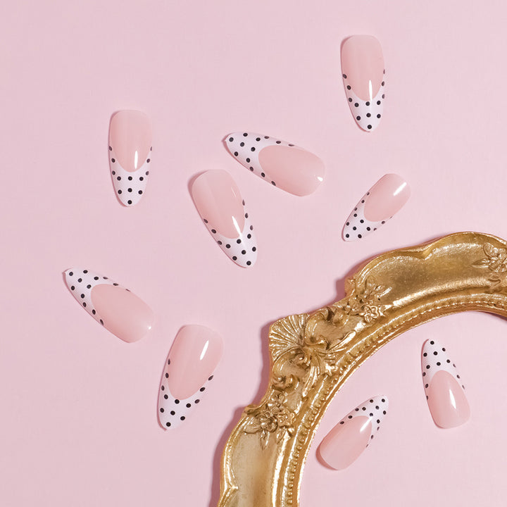 Stylish Polka Dot Design Press-On Nails Stornfield