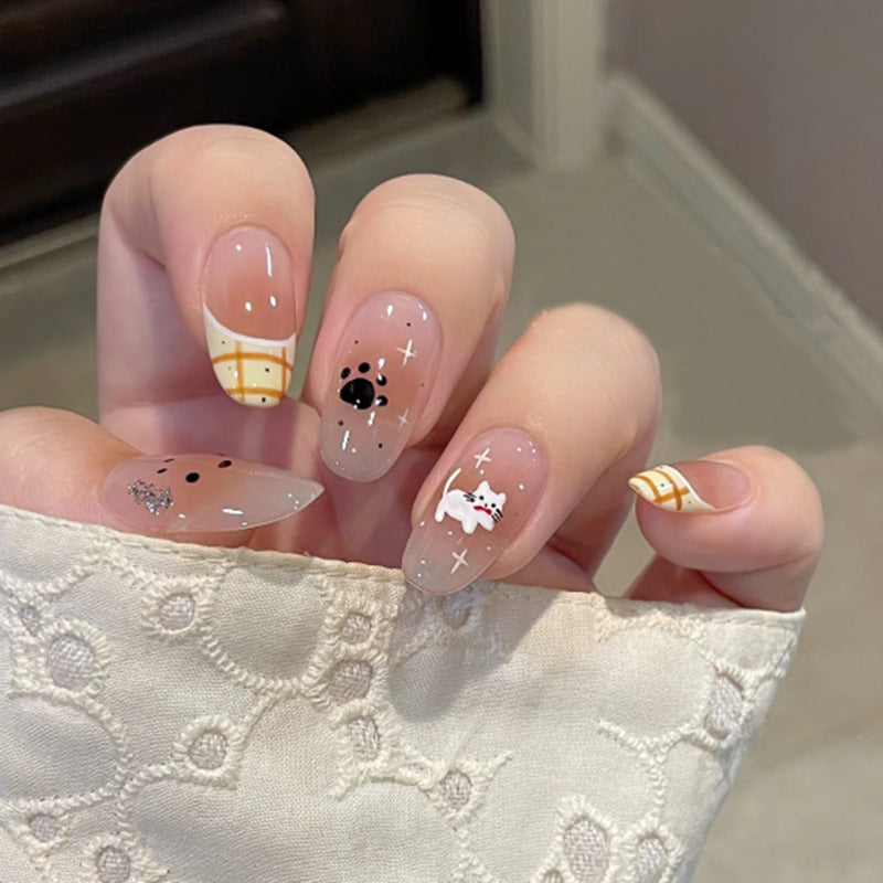 Decorative Animal-Themed Press-On Nail Art Stornfield