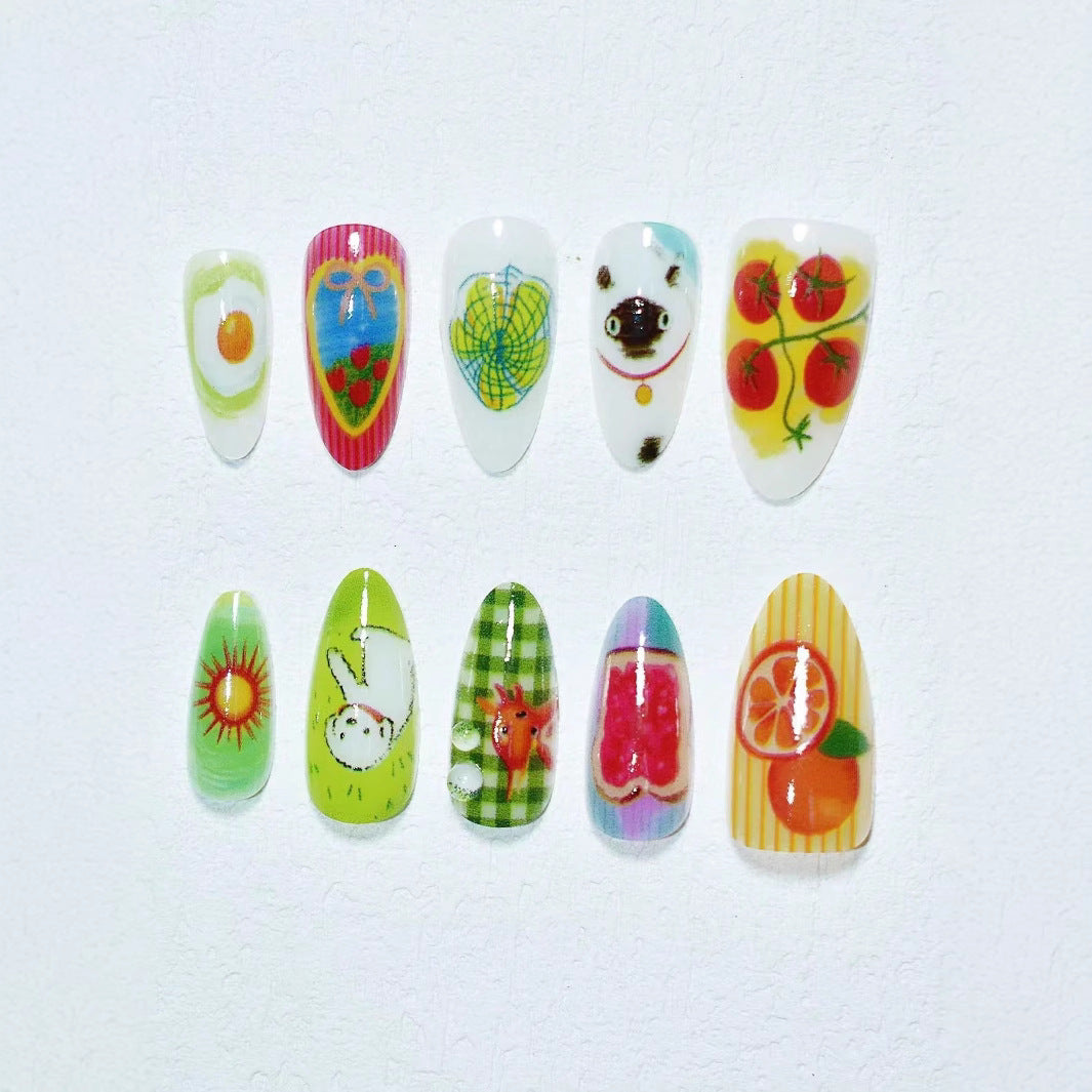 Artistic Themed Press-On Nail Set Stornfield
