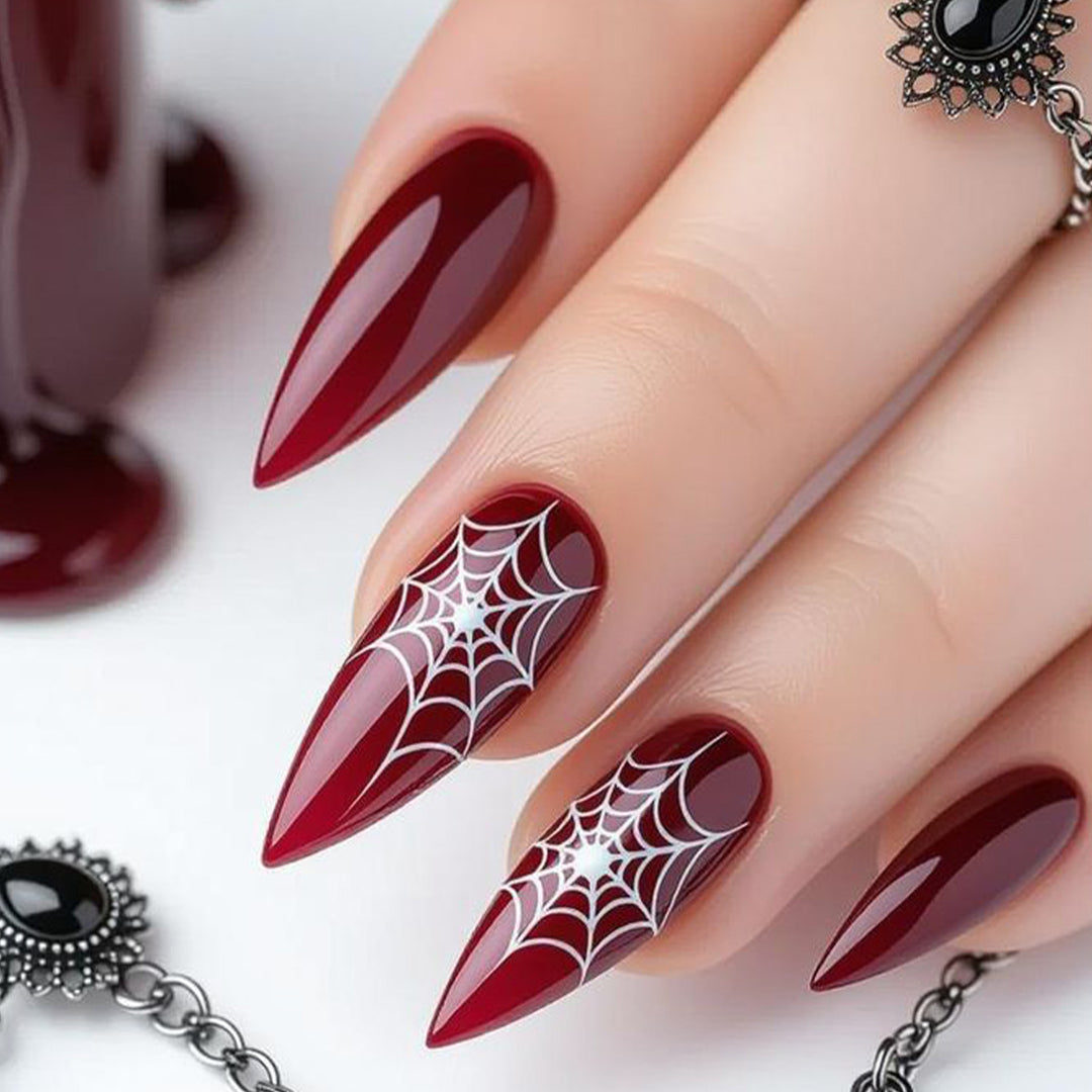 Halloween-Themed Stiletto Nail Art Extensions Stornfield