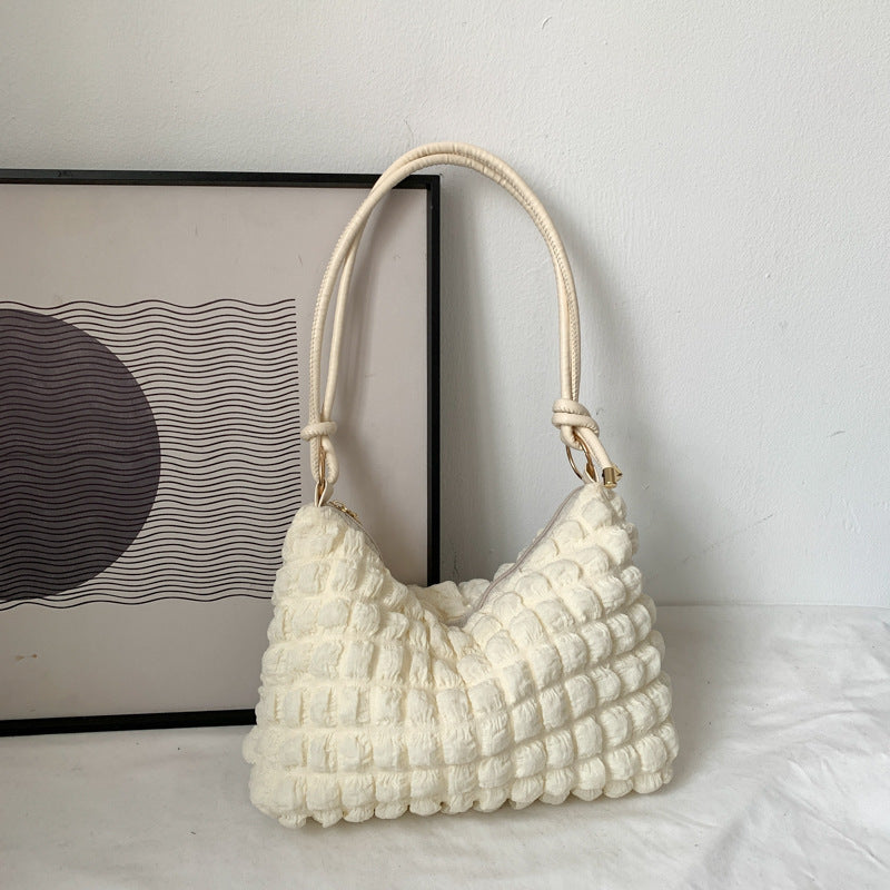 Textured Crocheted Handbag