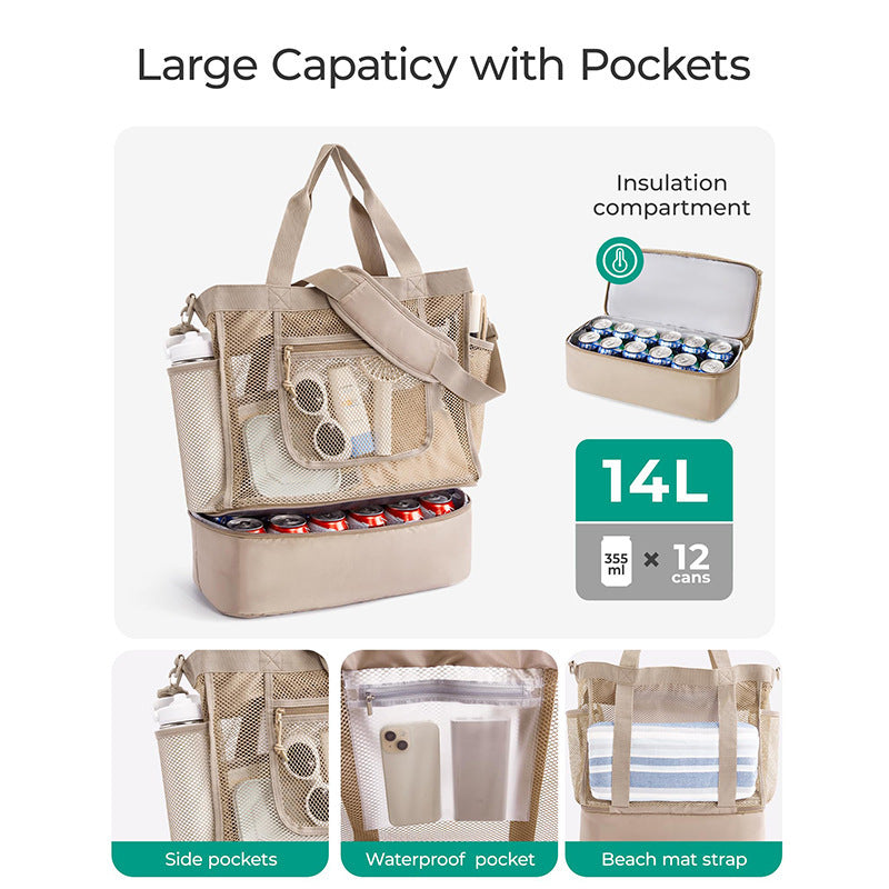 Multifunctional cooler bag with practical outer pockets Stornfield