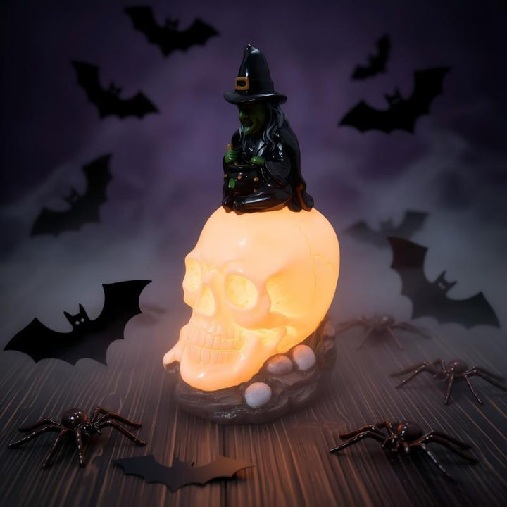 Creepy Witch Head Statue Stornfield