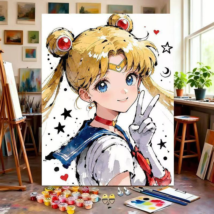 Illustrated Character Canvas Art Print Stornfield