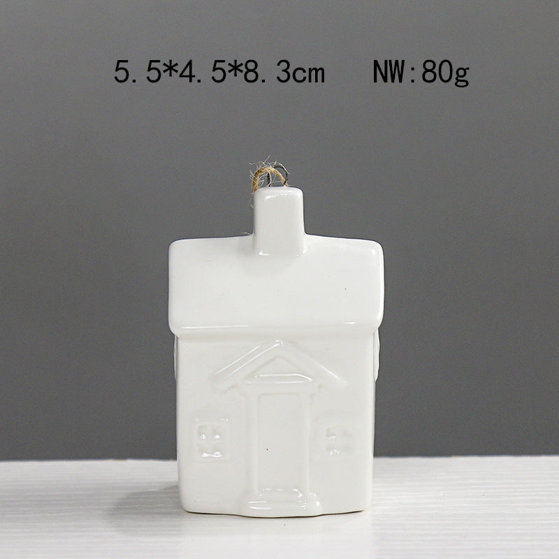 Decorative Ceramic House Figurine Stornfeild