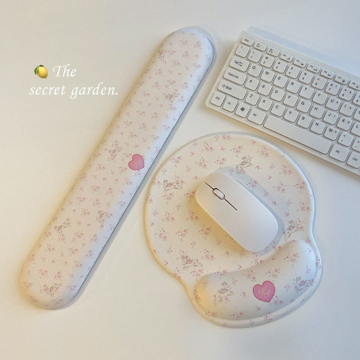 Stylish Floral Ergonomic Mouse Pad