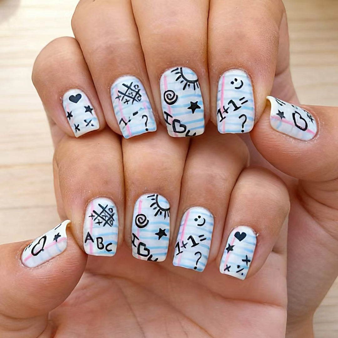 Creative Nail Art in School Theme Stornfield