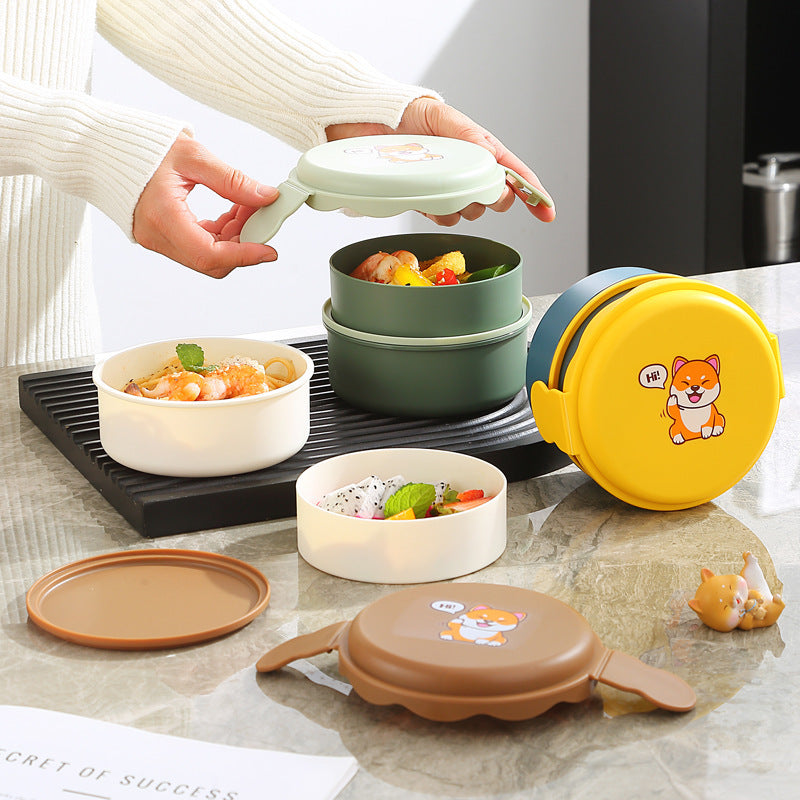 Cartoon-Themed Food Storage Bento Container