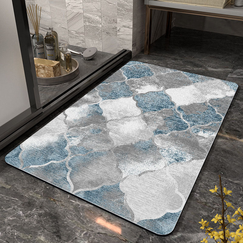 Stylish Geometric Pattern Bathroom Mat Stornfield