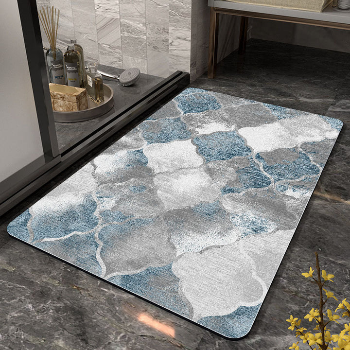 Stylish Geometric Pattern Bathroom Mat Stornfield
