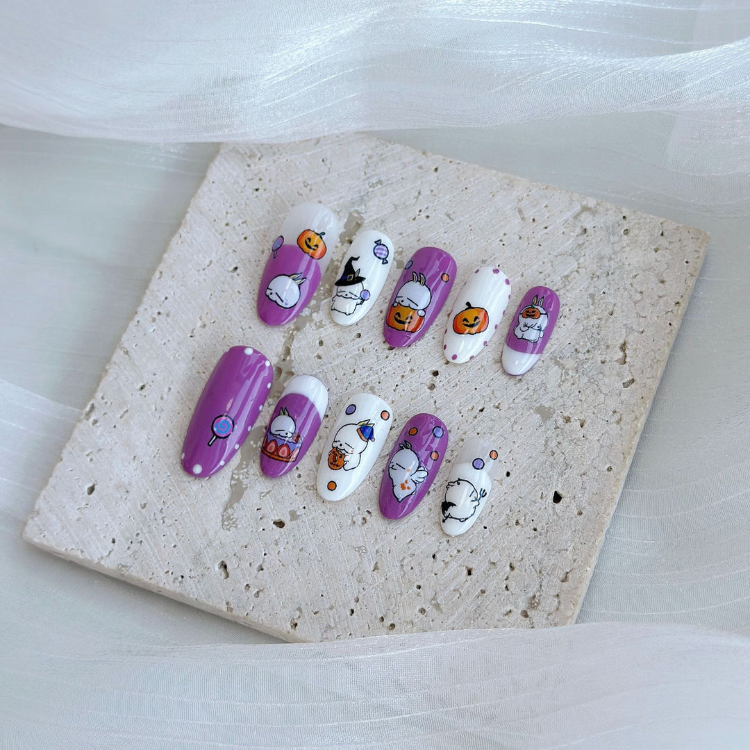 Thematic Decorative Press-On Nail Art Set  1791774155