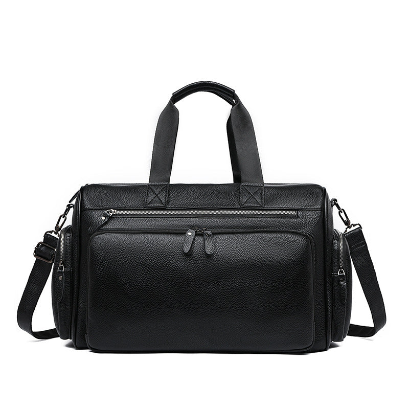 Premium Leather Weekend Duffle Bag Stornfield