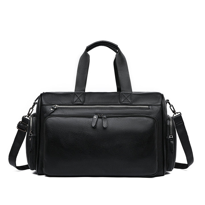 Premium Leather Weekend Duffle Bag Stornfield