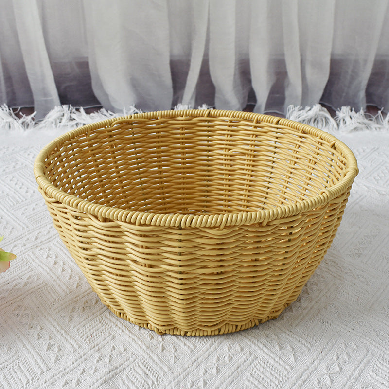 Cozy Fabric-Lined Woven Basket Stornfield