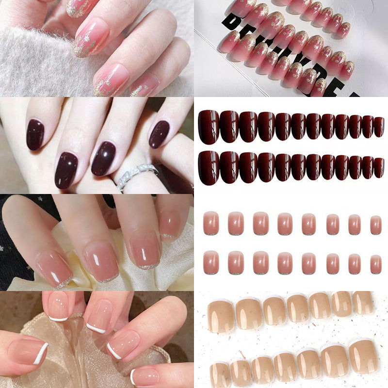Elegant Glossy Press-On Nail Tips Stornfield