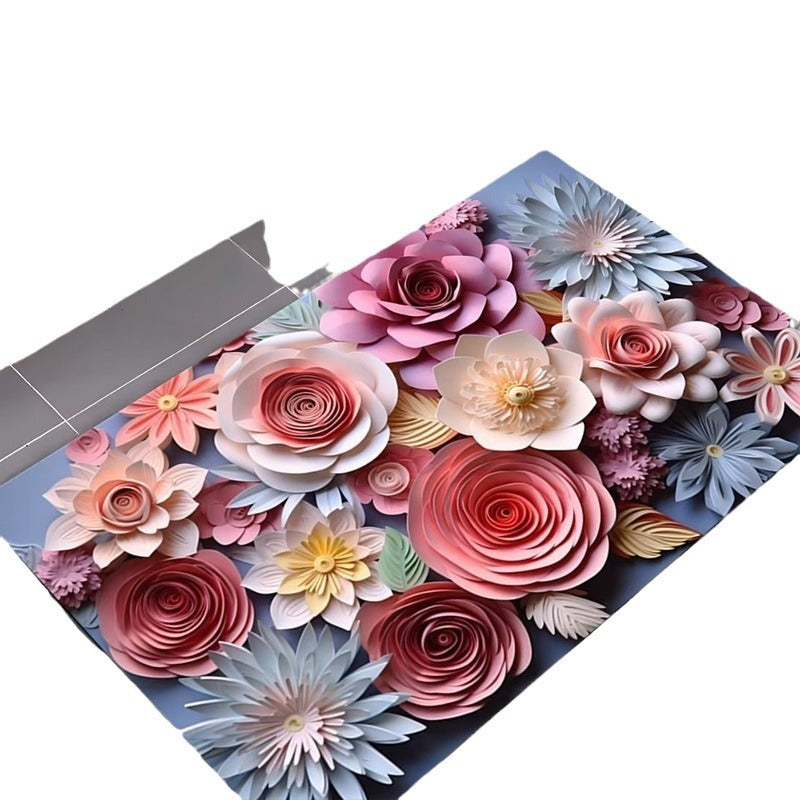 Artistic Floral Design Bath Mat Stornfield