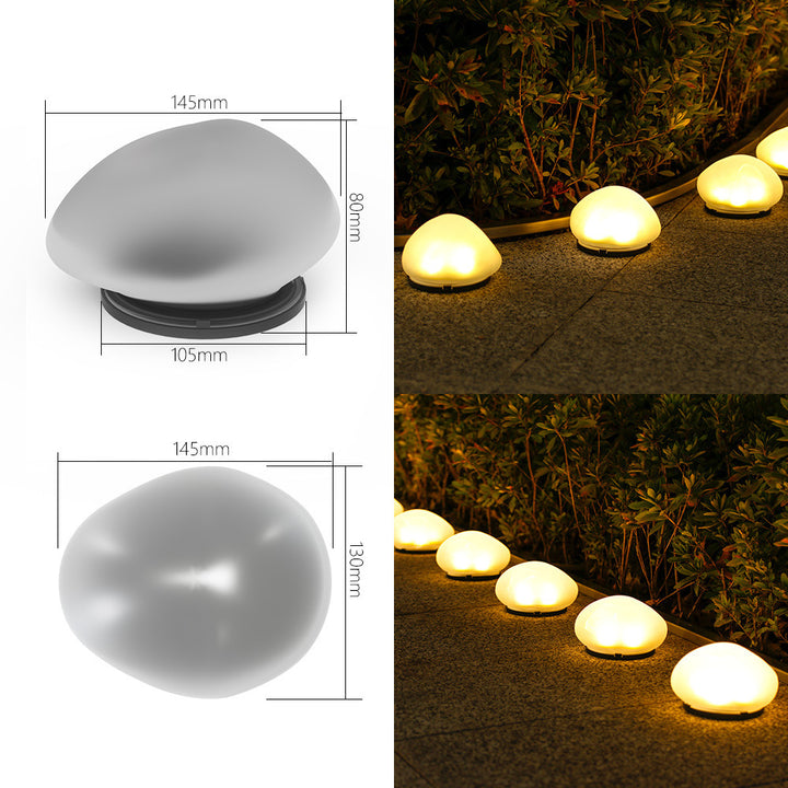 Rechargeable LED Pebble Pathway Lights Waterproof Garden Accent Stornfield