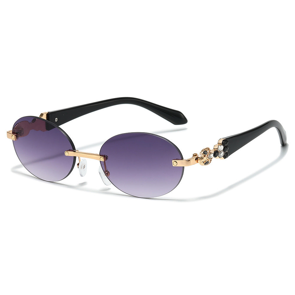 Fashion-Forward Decorative Oval Sunglasses Stornfield