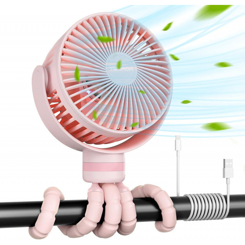 Unisex flexible USB fan with rotatable head and innovative holder Stornfield
