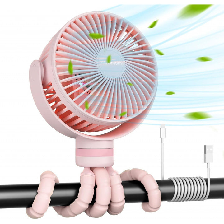 Unisex flexible USB fan with rotatable head and innovative holder Stornfield