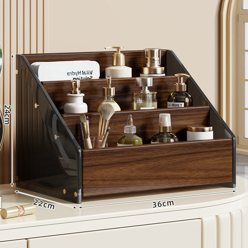 Angled Tiered Vanity Makeup Organizer