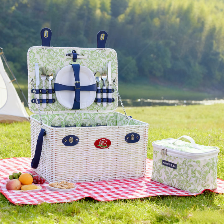 Women’s picnic basket with integrated dish set Stornfield